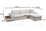 Ecksofa Loop Beige