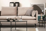 Ecksofa links Felix Beige