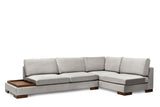 Rechtes Ecksofa Tulip Light Grey