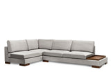 Ecksofa links Tulip Hellgrau