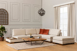 Rechtes Ecksofa Tulip Beige