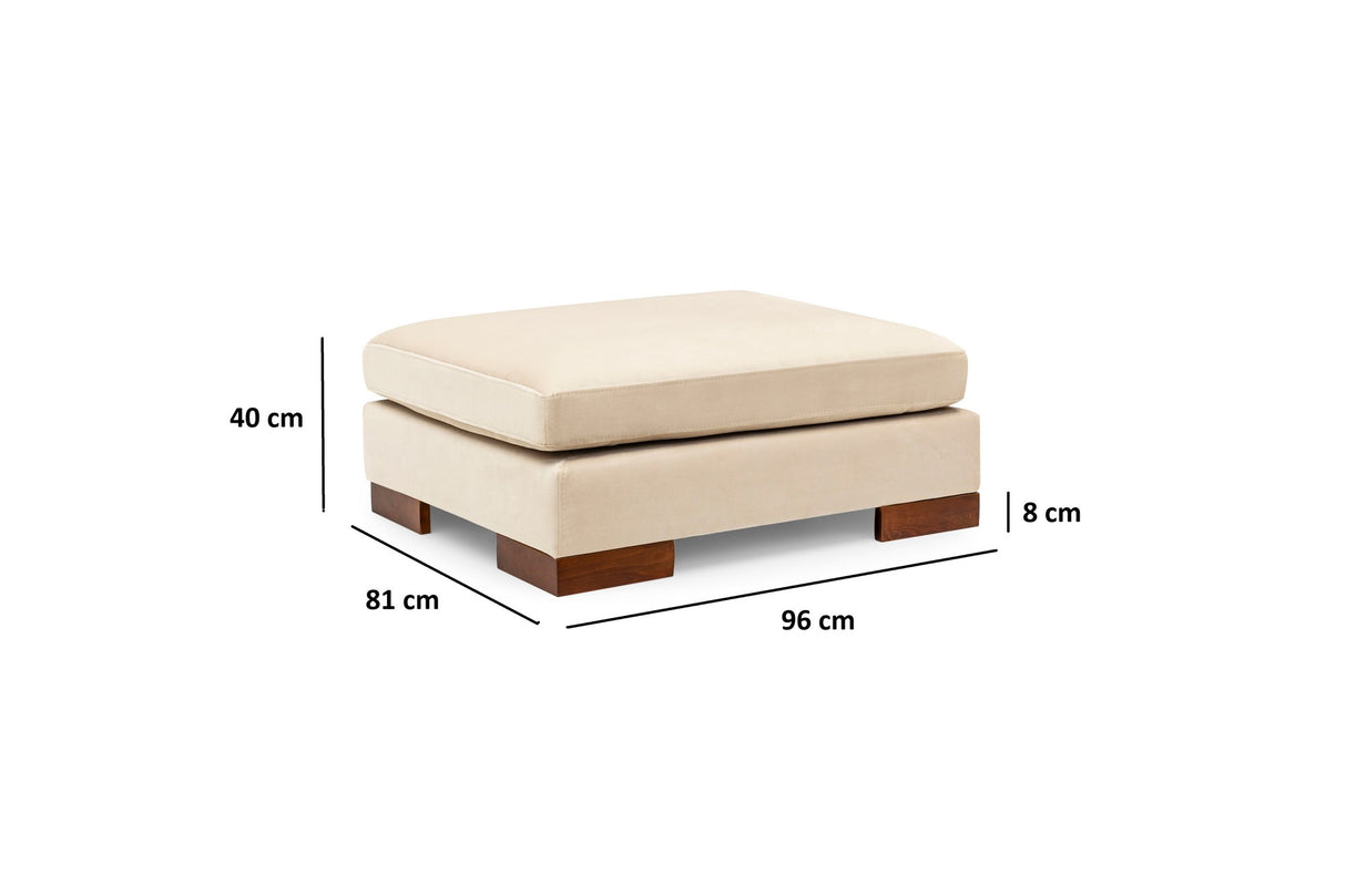 Rechtes Ecksofa Tulip Beige