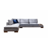 Ecksofa links Tulip Dunkelgrau