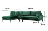 Ecksofa Papira Grün