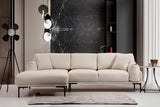 Ecksofa links Leo Creme