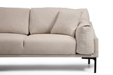 Ecksofa links Leo Creme