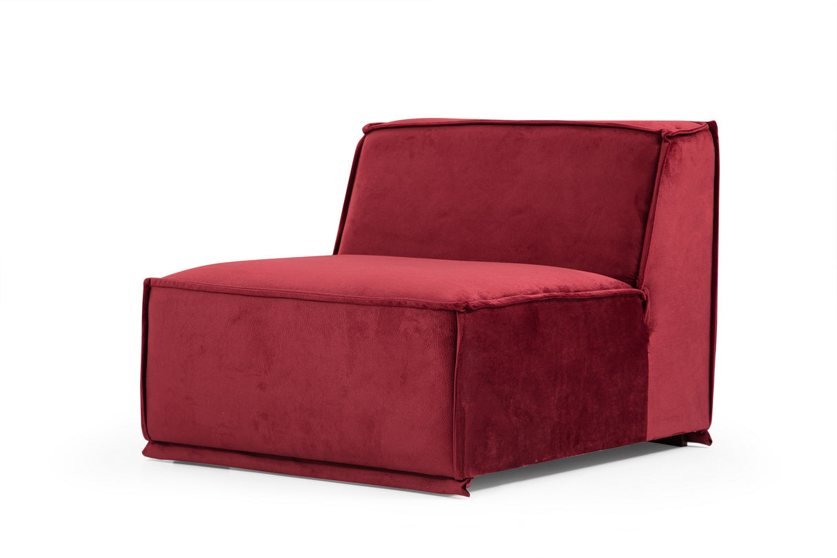 Ecksofa links Lego Burgund