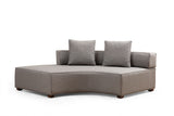 Rechtes Ecksofa Gondol Grey