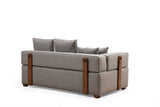 Rechtes Ecksofa Gondol Grey