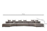 Ecksofa Gondol XL Grau