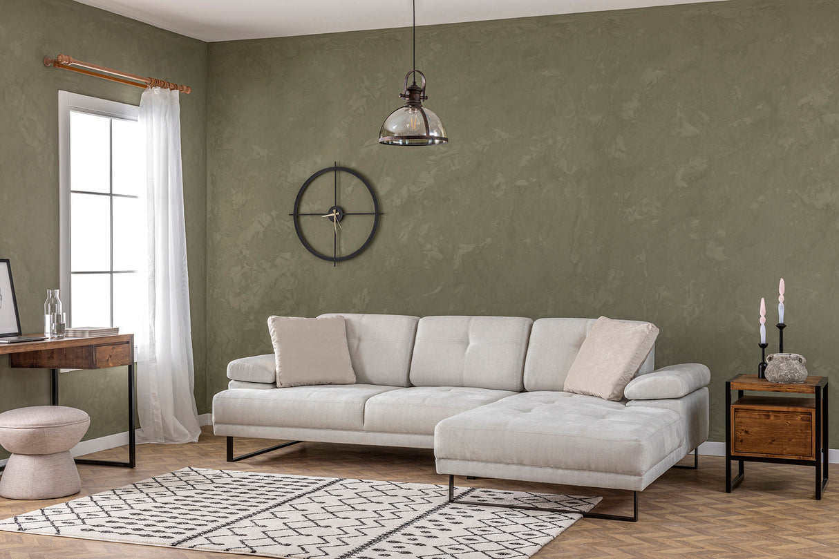 Rechtes Ecksofa Mustang Beige