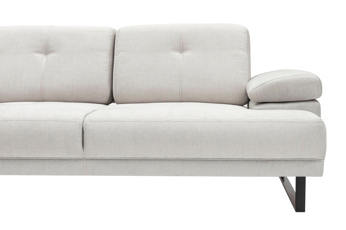 Ecksofa links Mustang Beige