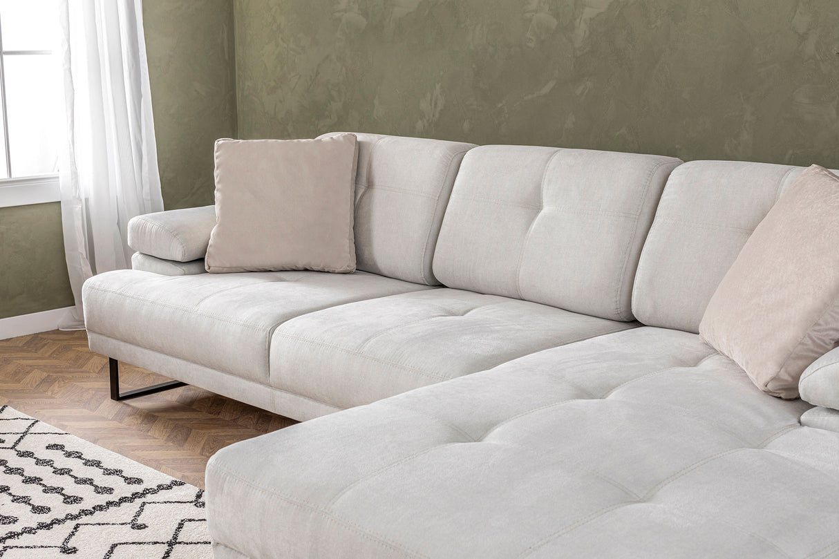 Rechtes Ecksofa Mustang Beige