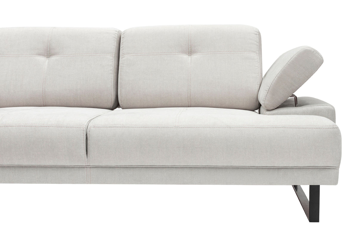 Ecksofa links Mustang Beige