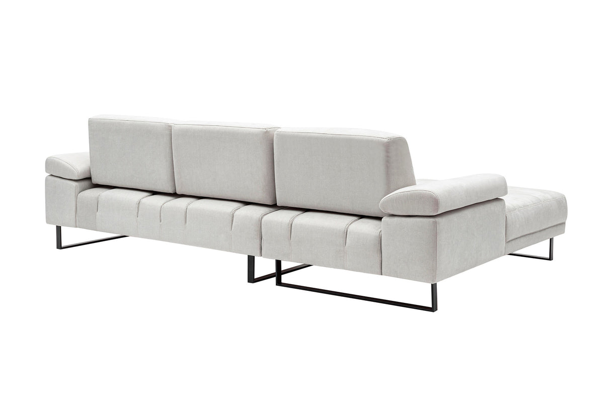 Ecksofa links Mustang Beige