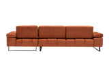 Rechtes Ecksofa Mustang Orange