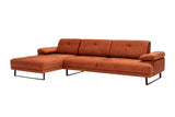 Ecksofa links Mustang Orange