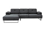 Ecksofa links Mustang Anthrazit