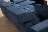 Ecksofa rechts Frido Marineblau