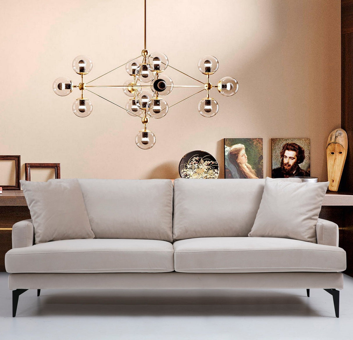 3-Sitzer-Sofa Papira Beige