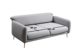 3-Sitzer-Schlafsofa Seville Grey