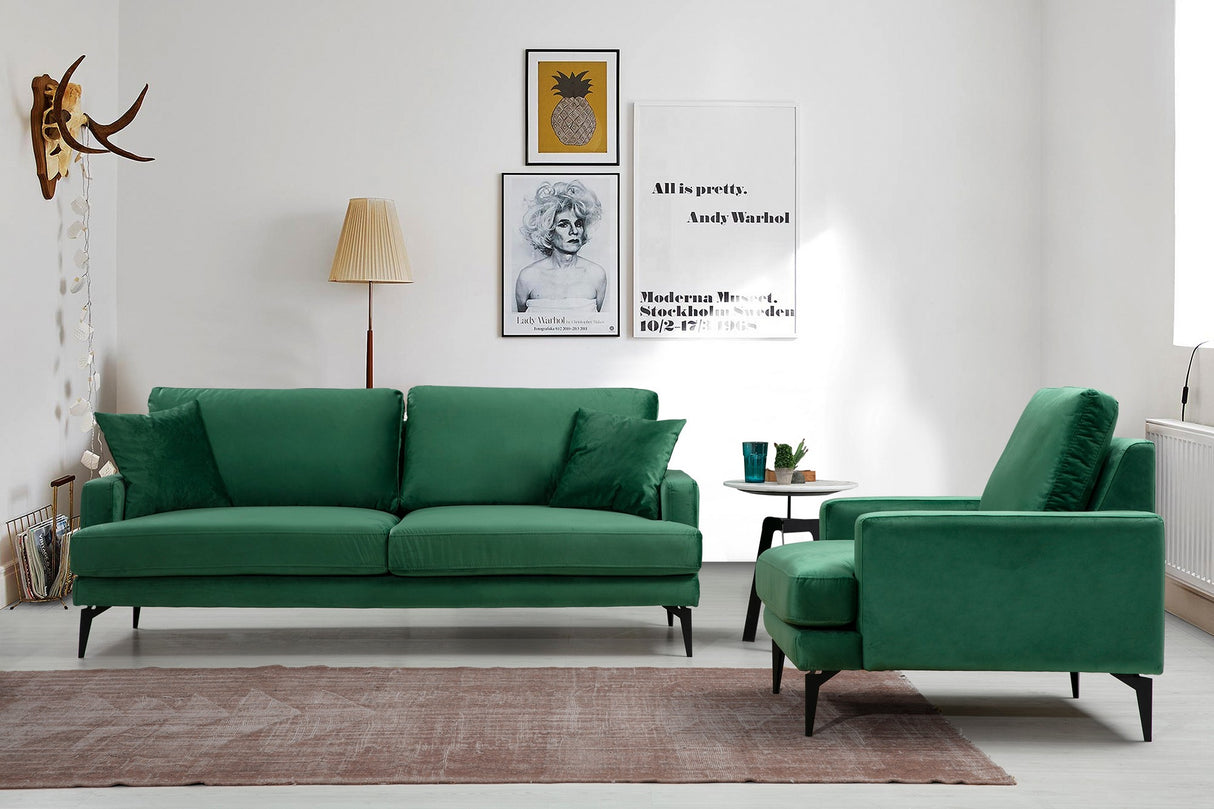 3-Sitzer-Sofa Papira Grün