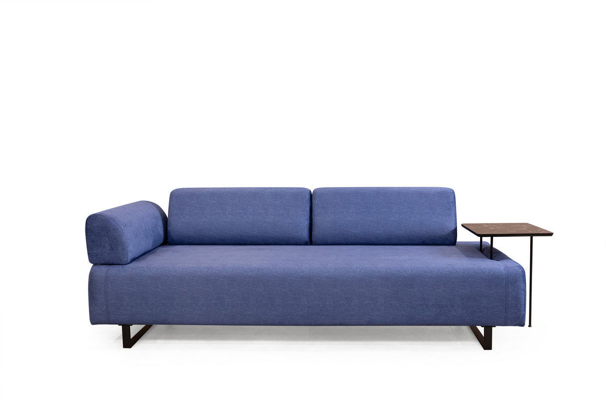 3-Sitzer-Infinity-Schlafsofa in Blau