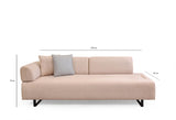 3-Sitzer-Schlafsofa Infinity Beige