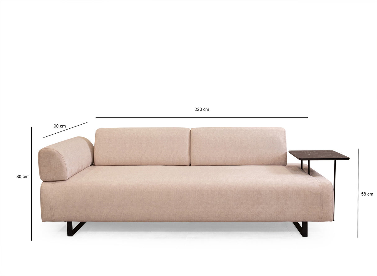 3-Sitzer-Schlafsofa Infinity Beige