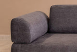 3-Sitzer-Infinity-Schlafsofa Anthrazit