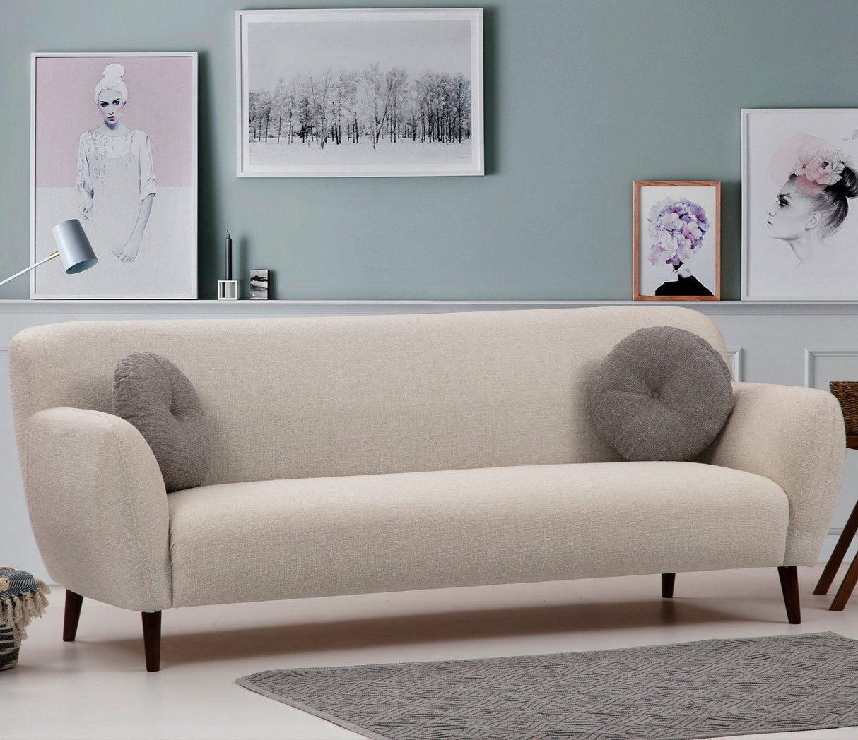 3-Sitzer-Sofa Enna Beige