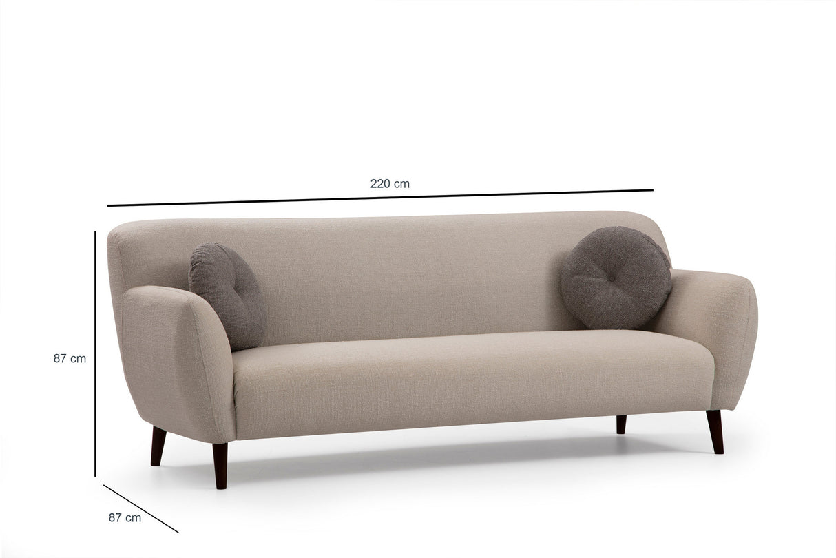 3-Sitzer-Sofa Enna Beige