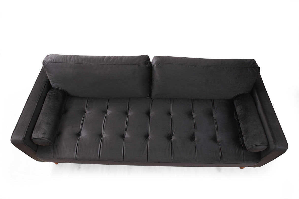 3-Sitzer-Sofa Rome Black Oak