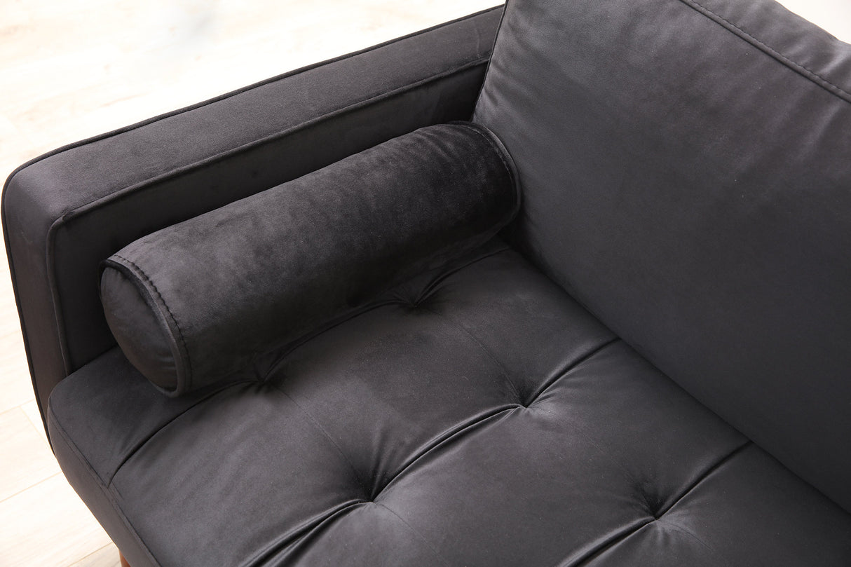 3-Sitzer-Sofa Rome Black Oak