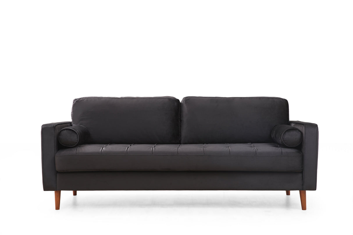 3-Sitzer-Sofa Rome Black Oak