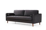 3-Sitzer-Sofa Rome Black Oak