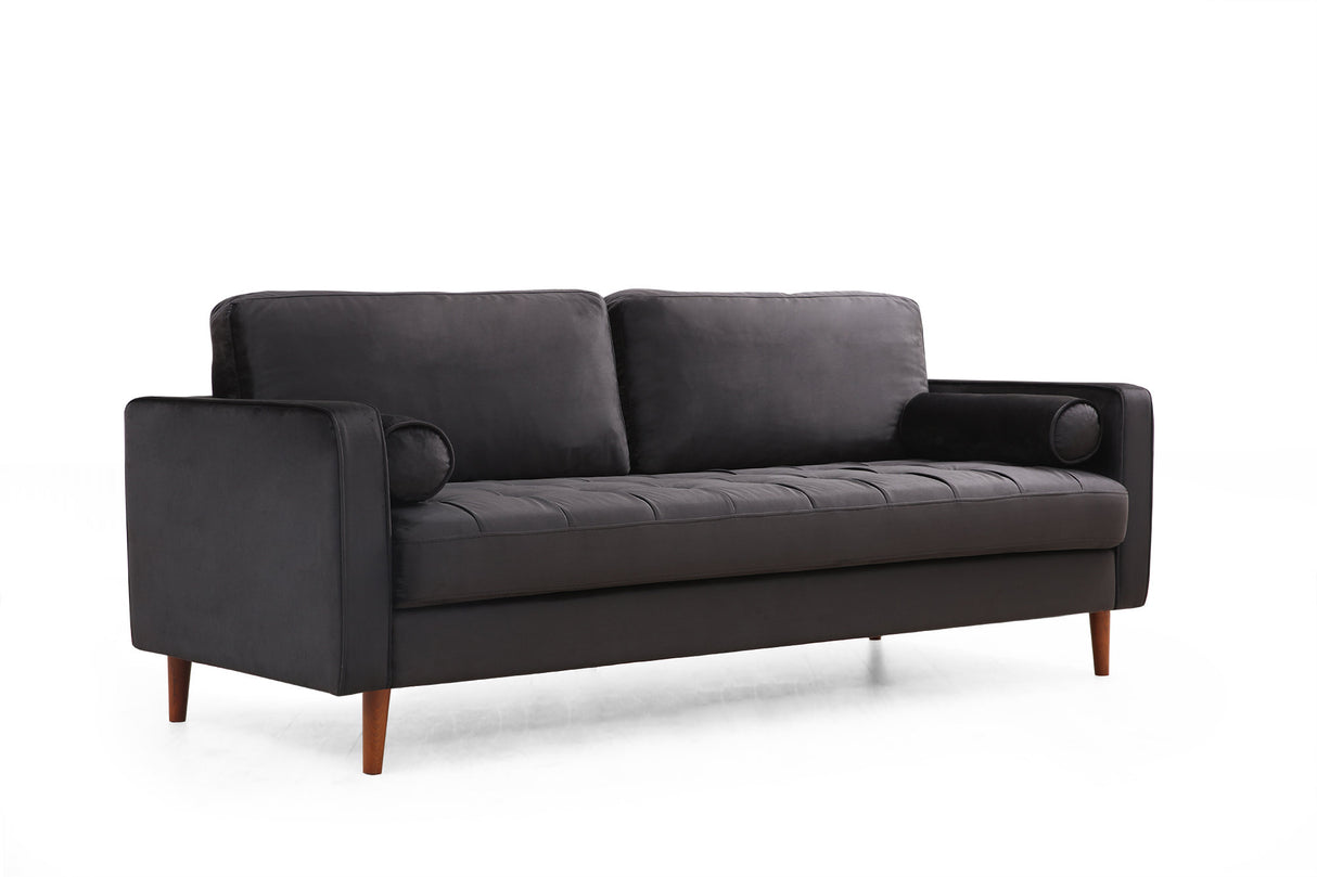 3-Sitzer-Sofa Rome Black Oak