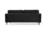 3-Sitzer-Sofa Rome Black Oak