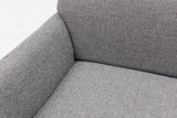 3-Sitzer-Sofa Eddy Hellgrau