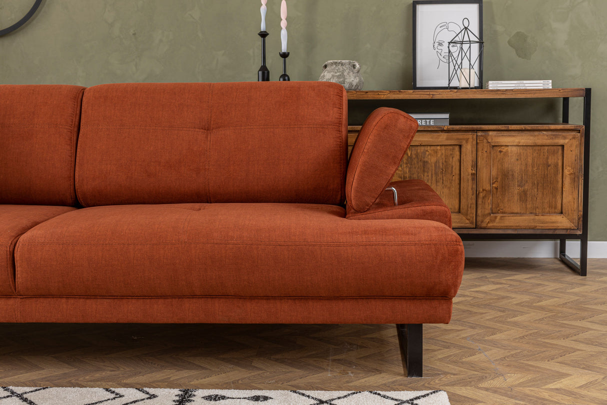 3-Sitzer-Schlafsofa Mustang Orange