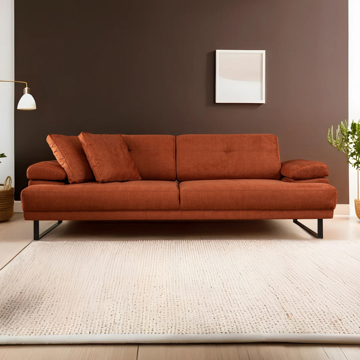 3-Sitzer-Schlafsofa Mustang Orange