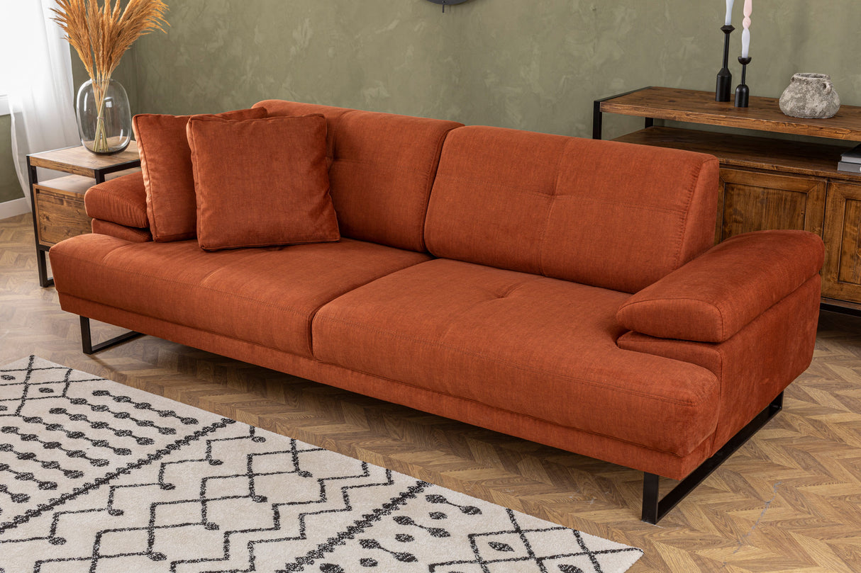 3-Sitzer-Schlafsofa Mustang Orange