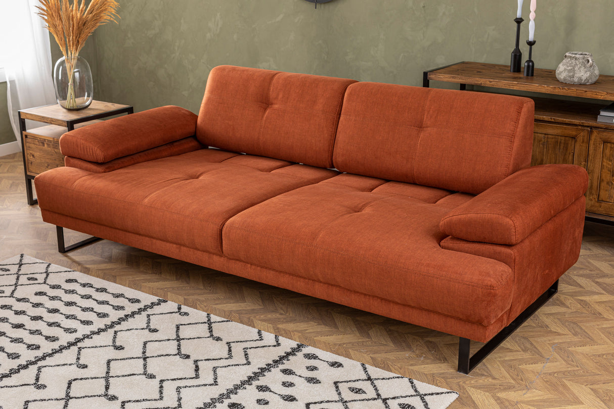 3-Sitzer-Schlafsofa Mustang Orange