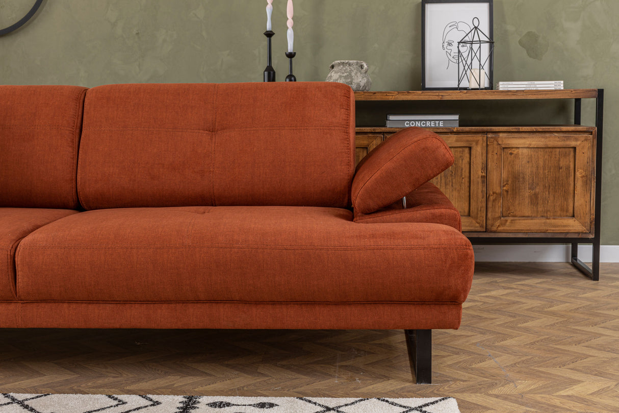 3-Sitzer-Schlafsofa Mustang Orange