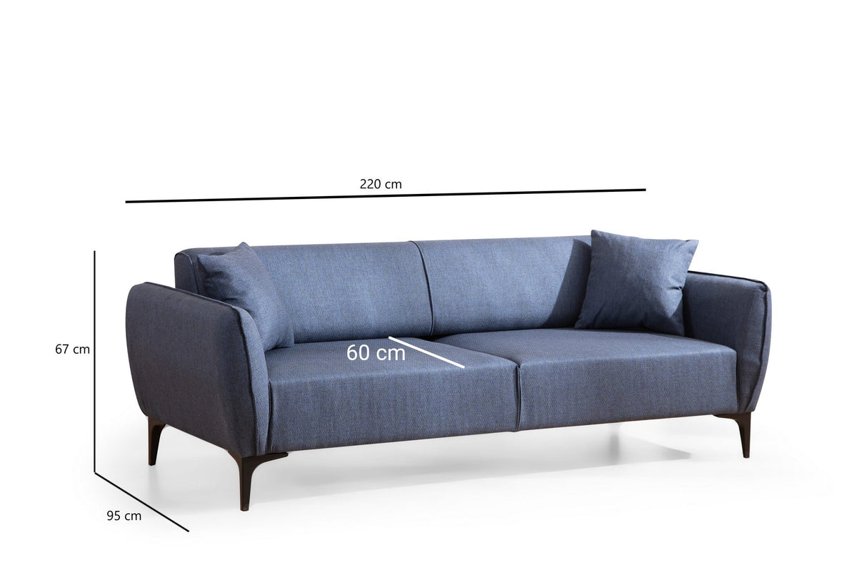 3-Sitzer-Sofa Belissimo Blau