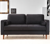 2-Sitzer-Sofa Rome Black Oak