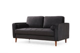 2-Sitzer-Sofa Rome Black Oak