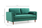 2-Sitzer-Sofa Rome Green