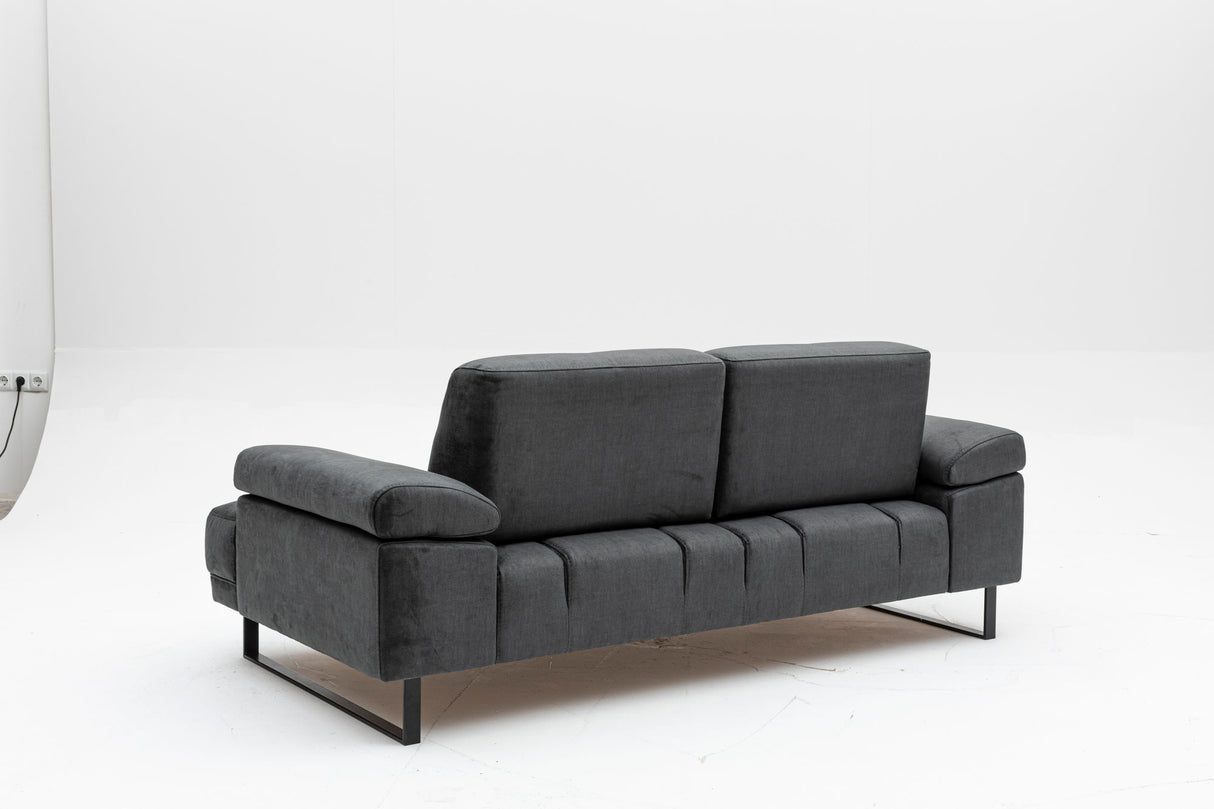 2-Sitzer-Schlafsofa Mustang Anthrazit