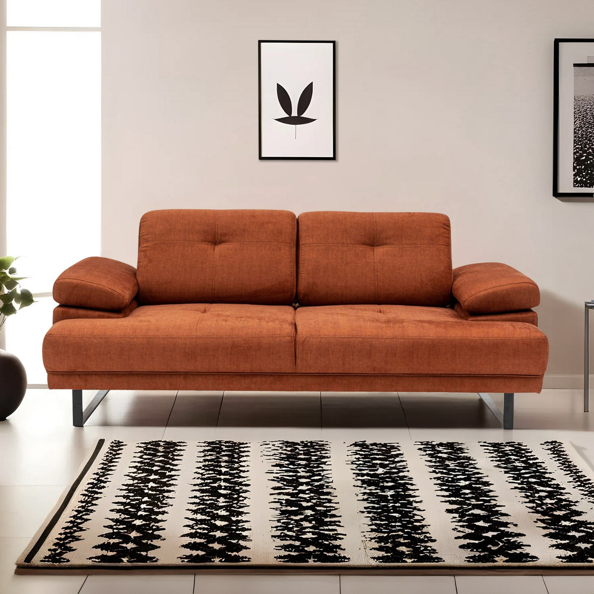 2-Sitzer-Schlafsofa Mustang Orange